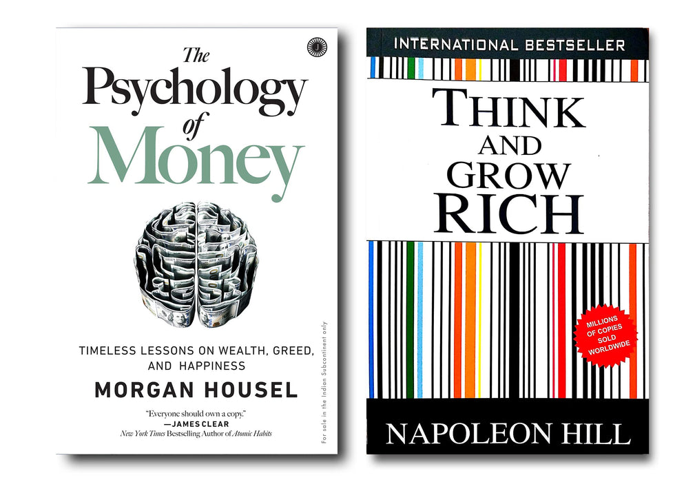 The Psychology of Money + Think and Grow Rich (2 Books combo with Free Customized Bookmarks) Paperback