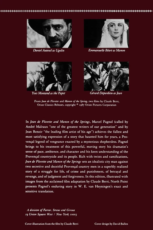 Jean de Florette and Manon of the Springs: Two Novels Paperback - eLocalshop