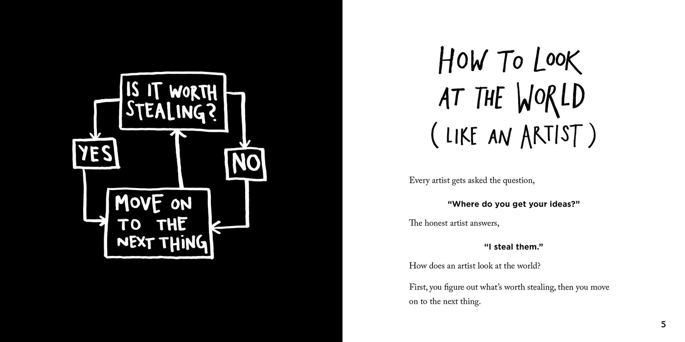 Steal Like An Artist: 10 Things Nobody Told You About Being Creative (Austin Kleon) Paperback - eLocalshop