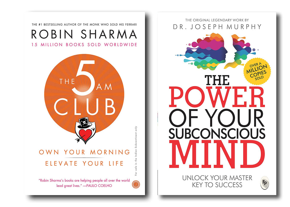 The Power of your Subconscious Mind + The 5 AM Club (2 Books Combo with Free Customized Bookmark) Paperback - eLocalshop