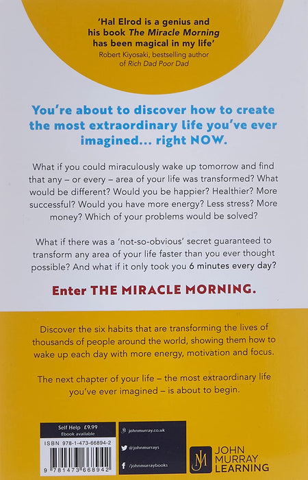 The Miracle Morning: The 6 Habits That Will Transform Your Life Before 8AM Paperback