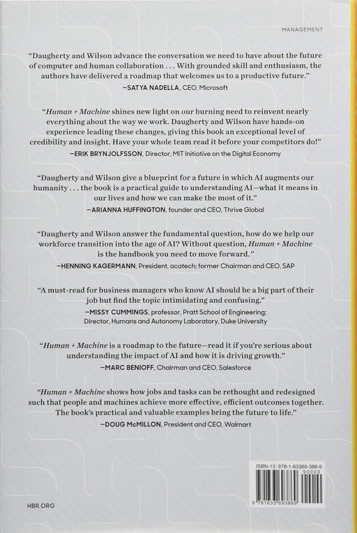 Human + Machine: Reimagining Work in the Age of AI Hardcover - eLocalshop