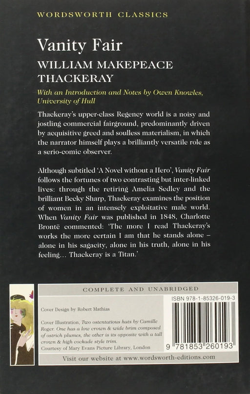 Vanity Fair (Wordsworth Classics) Paperback - eLocalshop