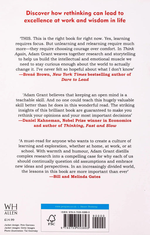 Think Again: The Power of Knowing What You Don't Know Paperback - eLocalshop