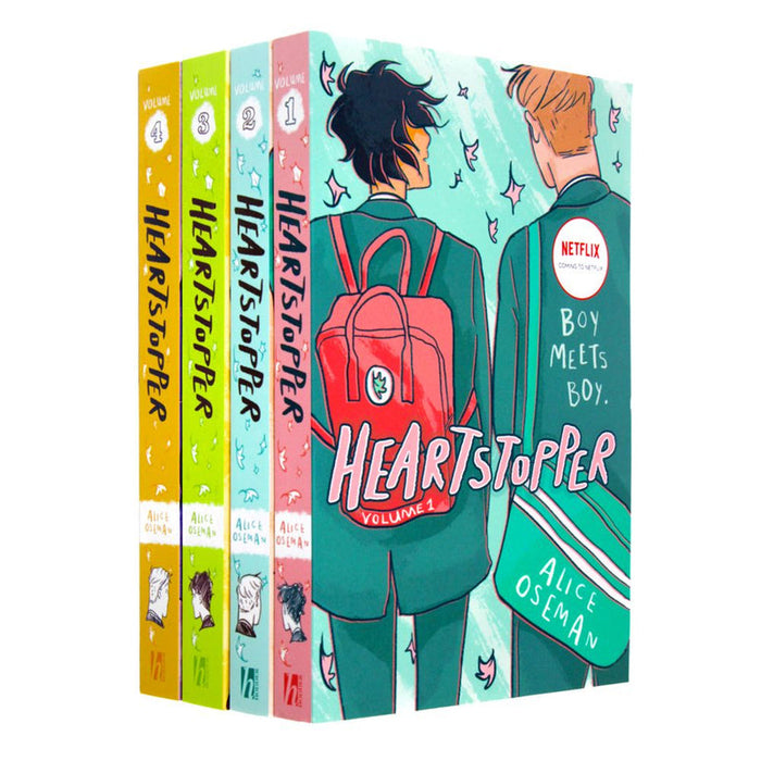 Heartstopper Series Volume 1-4 Books Set by Alice Oseman