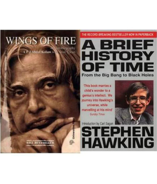 Brief History Of Time And Wings Of Fire Combo (Paperback, Stephen hawkings, Arun tiwari) - eLocalshop