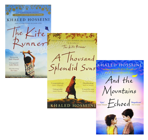Khaled Hosseini Combo (The Kite Runner, A Thousands Splendid Suns, And the Mountains Echoed)- Paperback - eLocalshop