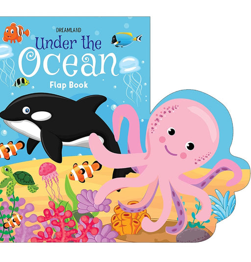 Under the Ocean - Lift The Flap Book with Bright and Colourful Pictures- Early Learning Book for Children Age 3-6 Years (New) - eLocalshop