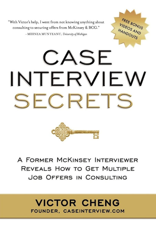 Case Interview Secrets Paperback – by Victor Cheng - eLocalshop