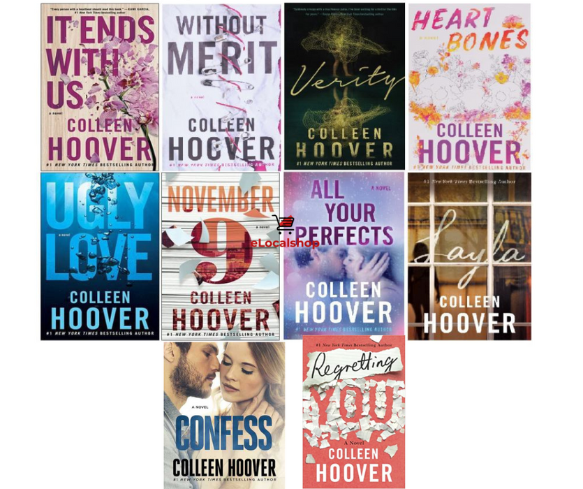 Colleen Hoover Top 10 Books Set combo